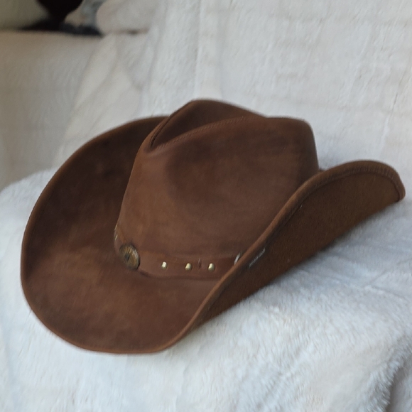 Stetson Roxbury Shapeable Leather Cowboy Western Hat - Picture 11 of 13